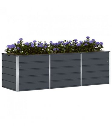 vidaXL Planter Anthracite 240 x 80 x 75 cm Steel