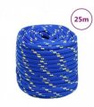 vidaXL Boat Rope Blue 18 mm 25 m Polypropylene