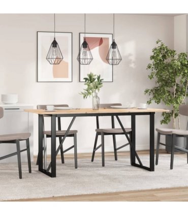 vidaXL Dining Table Legs O-Frame 140x60x73 cm Steel