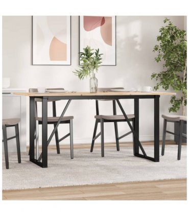 vidaXL Dining Table Legs O-Frame 140x60x73 cm Steel