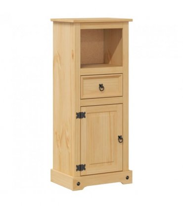 vidaXL Bathroom Cabinet Corona 45x33x110 cm Solid Wood Pine