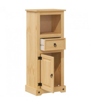 vidaXL Bathroom Cabinet Corona 45x33x110 cm Solid Wood Pine