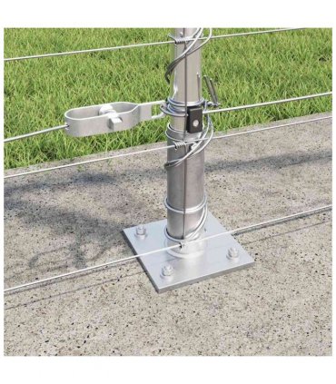 vidaXL Welded Wire Fence with Concrete Base 50 x 1.2 m Silver Mesh