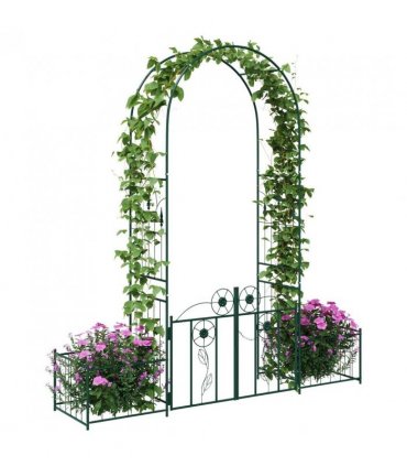 vidaXL Garden Arch with Lock Green 203 x 50 x 218 cm