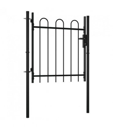 vidaXL Single Door Fence Gate Boxtel with Hoop Top 100 x 75 cm