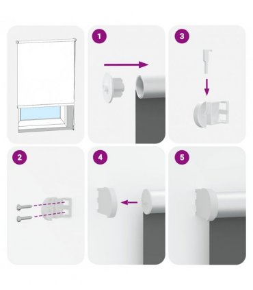 vidaXL Roller Blind Blackout Light Grey 150x130 cm Fabric Width 146.6 cm Polyester