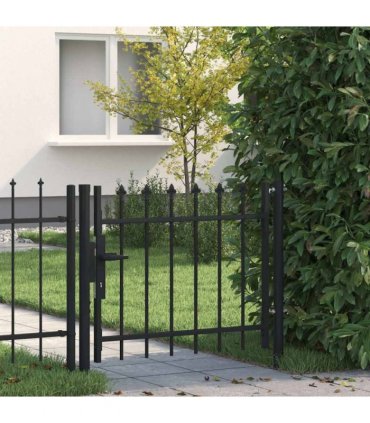 vidaXL Door Fence Gate BOXTEL with Spear Top 100x75 cm