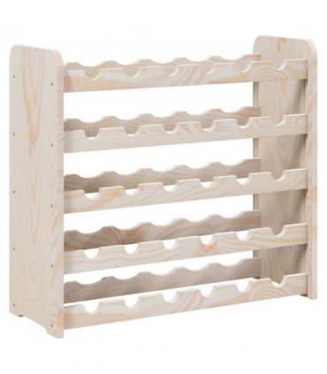 vidaXL Wine Rack 67.5x25x60 cm Solid Wood Pine