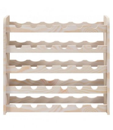 vidaXL Wine Rack 67.5x25x60 cm Solid Wood Pine