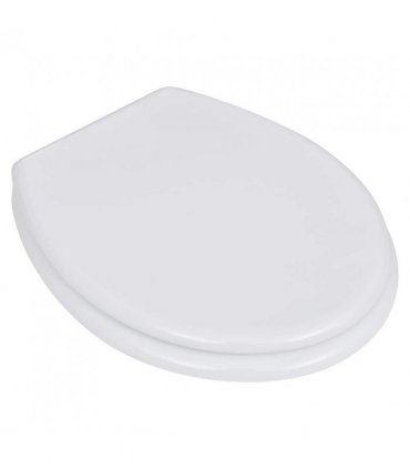 vidaXL Toilet Seats with Lids 2 pcs MDF White