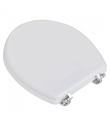 vidaXL Toilet Seats with Lids 2 pcs MDF White
