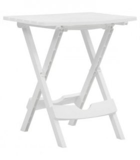 vidaXL Folding Garden Table 45.5x38.5x50 cm White