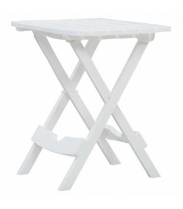 vidaXL Folding Garden Table 45.5x38.5x50 cm White