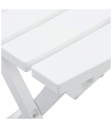 vidaXL Folding Garden Table 45.5x38.5x50 cm White