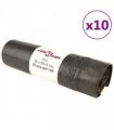 vidaXL Bin Bags with Drawstrings 250 pcs Black 35 L