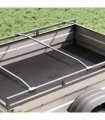 vidaXL Tarpaulin Bracket for Trailers 3 pcs Silver 136-218 cm Aluminum