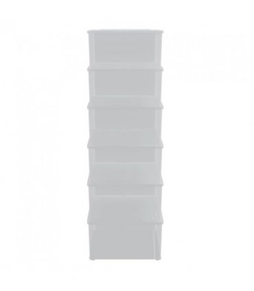 vidaXL Plastic Storage Boxes 6 pcs 10 L Stackable