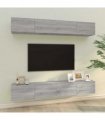 vidaXL Wall TV Cabinets 4 pcs Grey Sonoma 100x30x30 cm