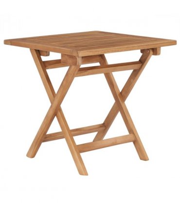 vidaXL Folding Garden Table 45x45x45 cm Solid Teak Wood