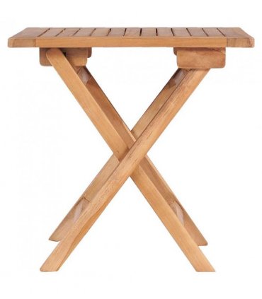 vidaXL Folding Garden Table 45x45x45 cm Solid Teak Wood
