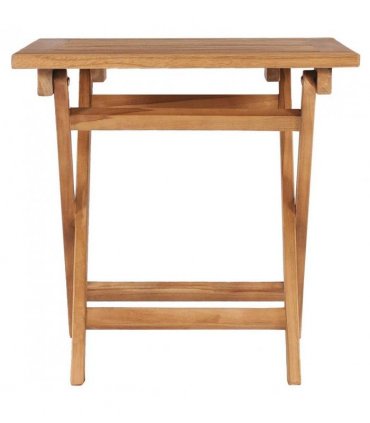 vidaXL Folding Garden Table 45x45x45 cm Solid Teak Wood