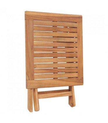 vidaXL Folding Garden Table 45x45x45 cm Solid Teak Wood