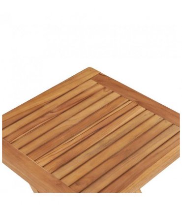 vidaXL Folding Garden Table 45x45x45 cm Solid Teak Wood