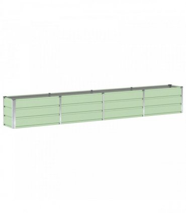 vidaXL Planter Green 320 x 40 x 45 cm Steel