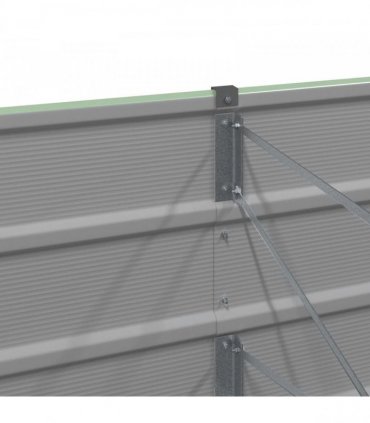 vidaXL Planter Green 320 x 40 x 45 cm Steel