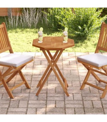 vidaXL Table Top 60x60x2.5 cm Octagonal Solid Wood Teak