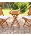vidaXL Table Top 60x60x2.5 cm Octagonal Solid Wood Teak