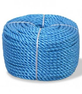 vidaXL Twisted Rope Polypropylene 8 mm 500 m Blue