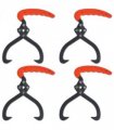 4 pcs Log Tongs with PVC Handle