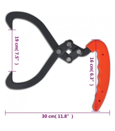 4 pcs Log Tongs with PVC Handle