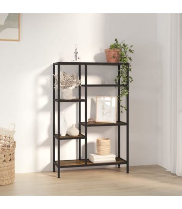 vidaXL Book Shelf 80x30x120 cm Steel and Engineered Wood