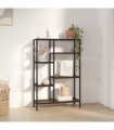 vidaXL Book Shelf 80x30x120 cm Steel and Engineered Wood