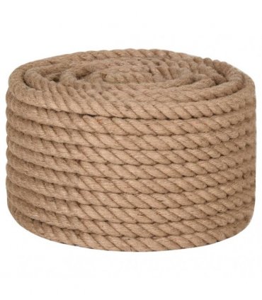 vidaXL Jute Rope 100 m Long 16 mm Thick