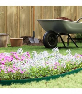 vidaXL Lawn Edgings Green 4000 x 4 x 5 cm Plastic