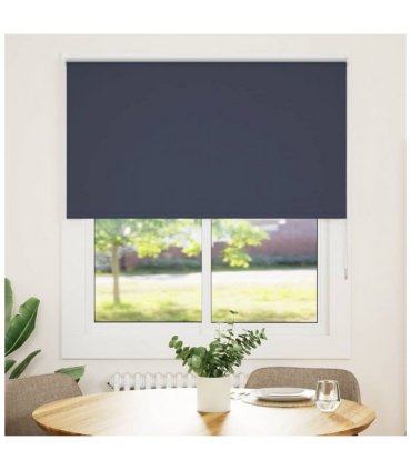 vidaXL Roller Blind Blackout Marine 130x150 cm Fabric Width 126.6 cm Polyester
