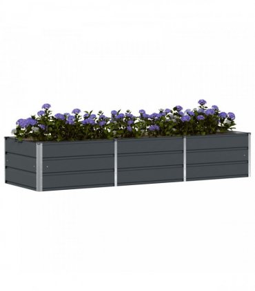 vidaXL Planter Anthracite 240 x 80 x 45 cm Steel