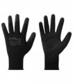 vidaXL Work Gloves 12 pcs Black 10 / XL Polyester