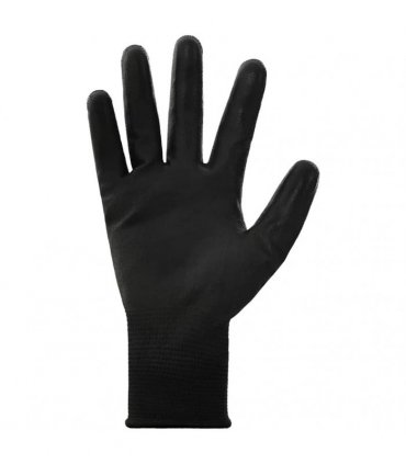 vidaXL Work Gloves 12 pcs Black 10 / XL Polyester