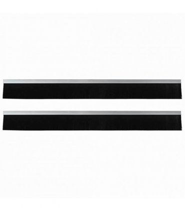 vidaXL Self-adhesive Door Brush Seals 2 pcs Silver 100 cm