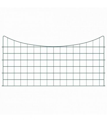 vidaXL Pond Fence Set 5 pcs Green 100 x 50 cm Steel