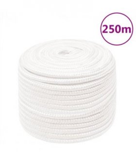 vidaXL Boat Rope Full White 14 mm 250 m Polypropylene