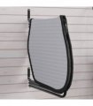 vidaXL Saddle Pad Rack 3 Arms Black Iron