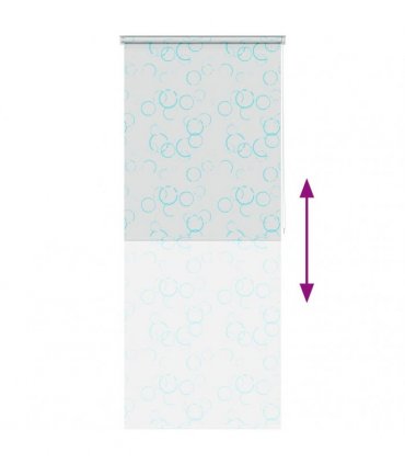 vidaXL Shower Roller Blind 80x240 cm Bubble