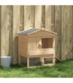 vidaXL Chicken Coop Brown 75 x 60 x 89 cm Solid Pine Wood