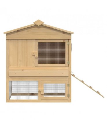 vidaXL Chicken Coop Brown 75 x 60 x 89 cm Solid Pine Wood
