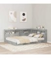 vidaXL Storage Headboard Concrete Grey 150 cm Engineered Wood